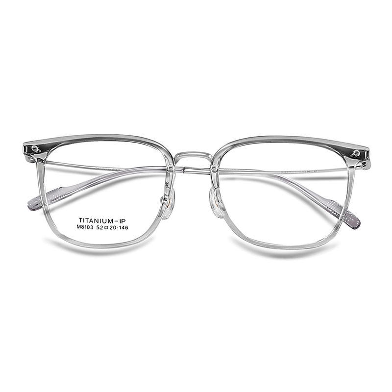 M8103 Cermin Mata β-Titanium Tahan Gugur, Jelas, Tidak Boleh Cacat