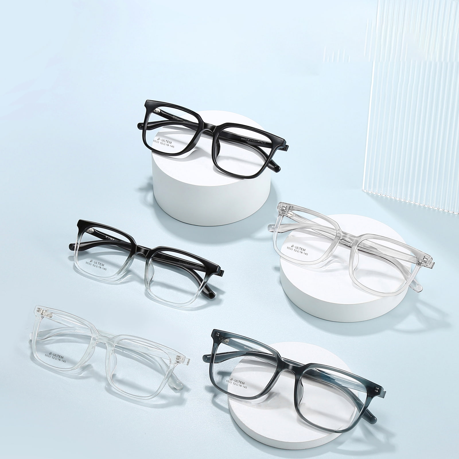 5533 Sports Square Frame Anti-Perlanggaran Cermin Mata TR90