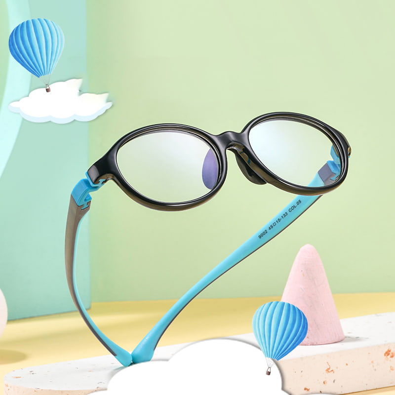 9002 Jelly Color Safety Cermin Mata Boleh Tanggal Penuh Bingkai