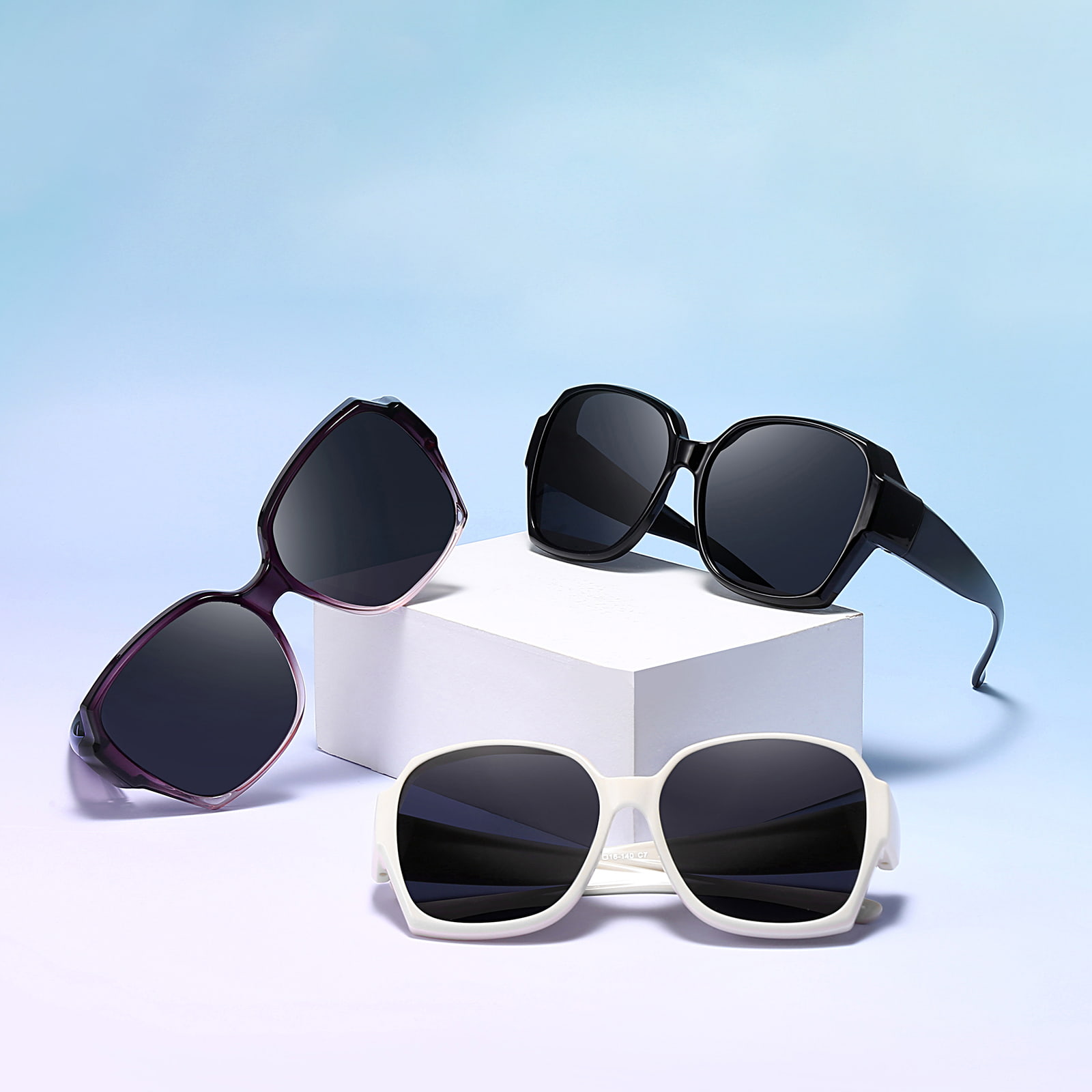 0009 Jaket Matahari Memandu Cermin Mata Hitam Polarized