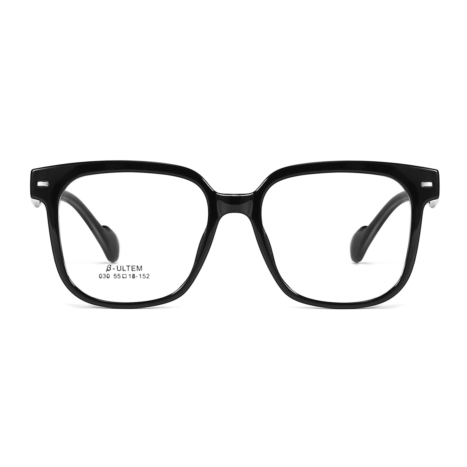 030 Bingkai Hitam Cermin Mata TR90 Selesa Hipoalergenik