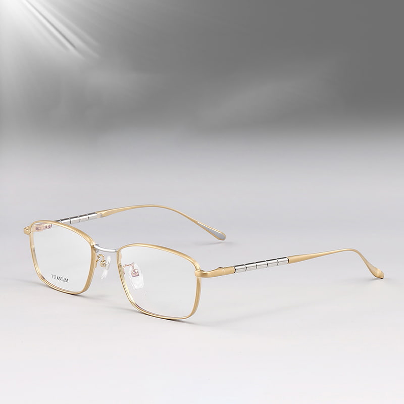 S9072 Buluh Bulat Elit Cermin Mata Titanium Tulen